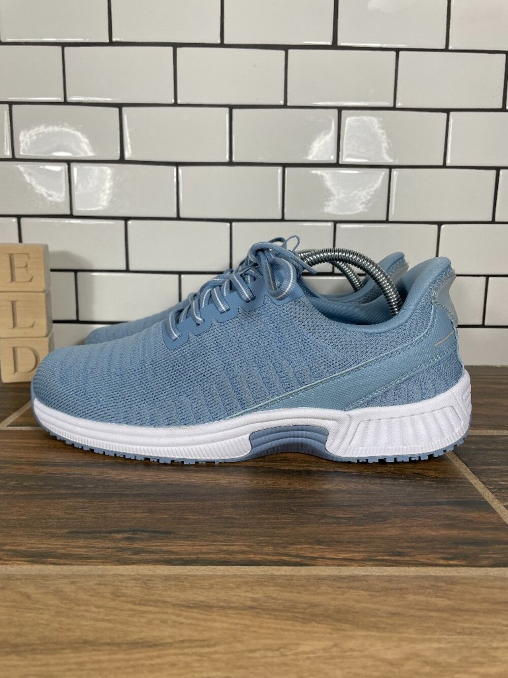 Orthofeet Kita Shoes Womens Size 10 Blue Hands Free Lace Up Orthopedic Sneaker